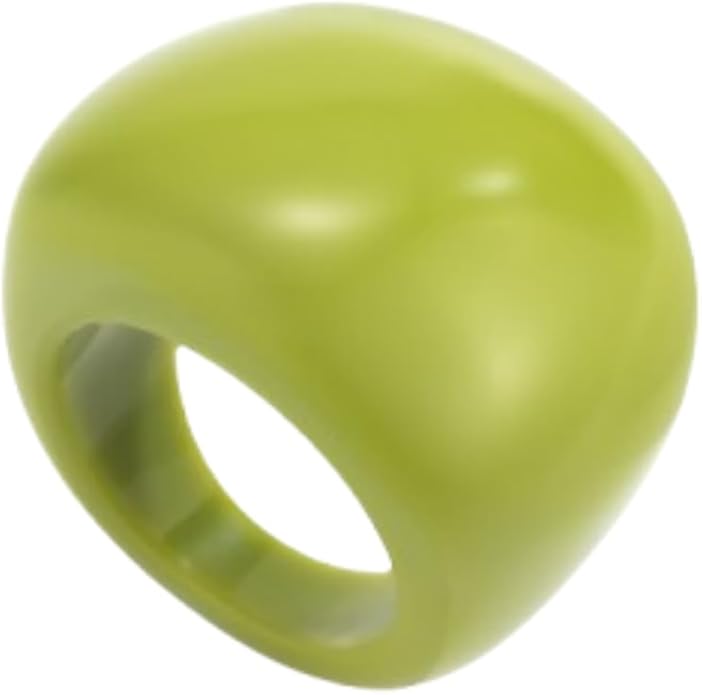 Colorful Chunky Acrylic Ring for Women,Vintage Statement Stackable Rings Candy Color Knuckle Finger Rings Y2K Fashion Classic Jewelry