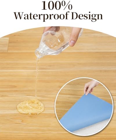 6'×9' Non Slip Vinyl Rug Waterproof 1.8mm Thick, Woodgrain Pattern Vinyl Floor - Image 3