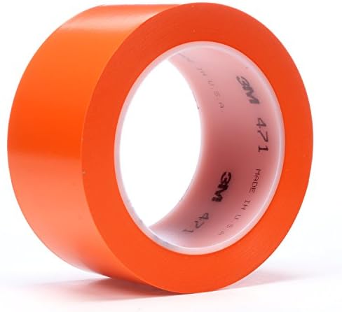3M Vinyl Tape 471, 3/4 in x 36 yd, 5.2 mil, 48 rolls per case by 3MIndustrial