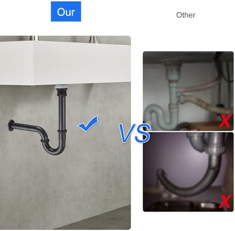 1-1/4" Stainless Steel P-Trap - Image 4