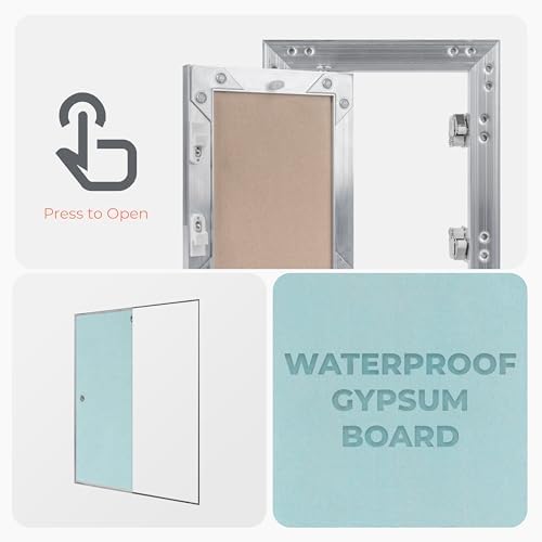 10" x 10" Drywall Access Panel – Aluminum Frame Gypsum Hatch Access Panel - Image 4