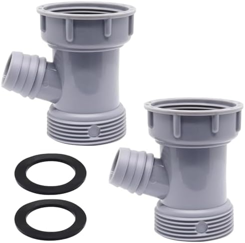 2Pcs Dishwasher Drain Hose Adapter Wye, 3 Way Y-Shaped Kitchen Sink Drain Pipe by SWZHAI
