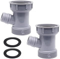 2Pcs Dishwasher Drain Hose Adapter Wye, 3 Way Y-Shaped Kitchen Sink Drain Pipe by SWZHAI