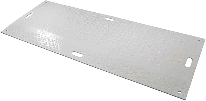 10 Pk 3' x 8' - 1/2" Thick Heavy Duty White Ground Protection Mats - Easily by MyteeProducts
