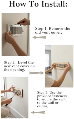 Vent Cover for walls and ceiling 1/4" thick Custom Size Fan cover Wall Register - Image 3