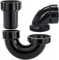 LESSO ABS Adjustable P Trap 1 1/2 Inch, by LESSO