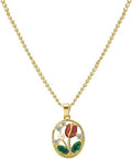 ONLYJUMP Rose Alloy Necklace for Women Heart Pendant Copper Zircon Light Luxury Fashion Jewelry Dainty Romantic Statement Necklace for Daily Wear Ideal Valentine's Day Anniversary Birthday Gift
