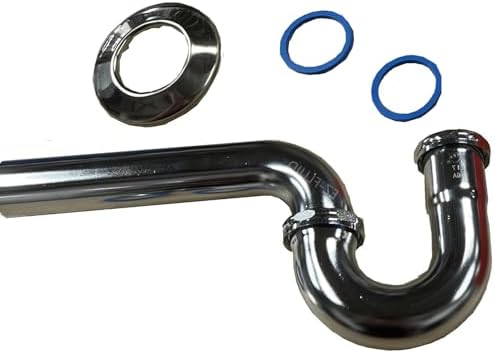 EZ-Fluid 1-1/4" x 1-1/4" Thick Heavy Duty 17 Gauge Chrome Brass Bathroom Sink by EZ-FLUIDPlumbingProducts