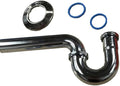 EZ-Fluid 1-1/4" x 1-1/4" Thick Heavy Duty 17 Gauge Chrome Brass Bathroom Sink by EZ-FLUIDPlumbingProducts