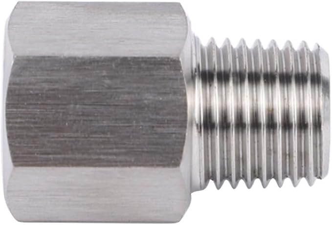 Stainless Steel 304 1/4" NPT Female x M20*1.5 Male Pipe Adapter 1pc - Image 4