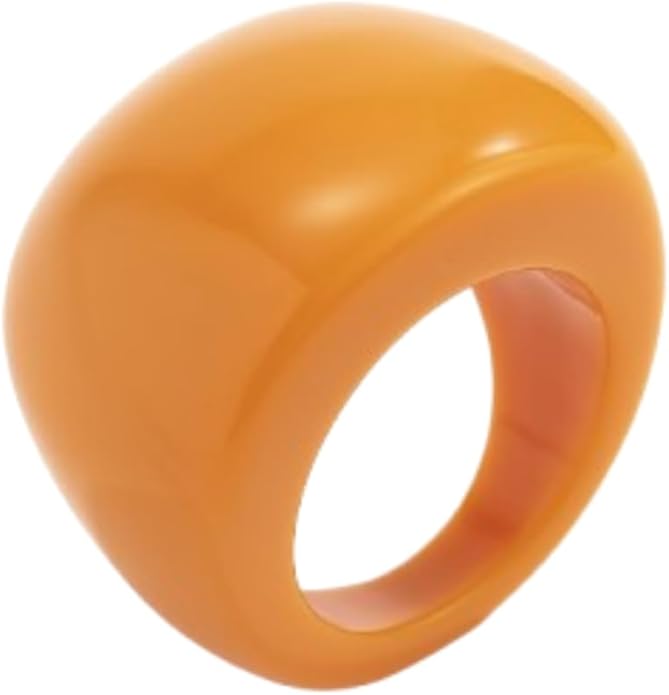 Colorful Chunky Acrylic Ring for Women,Vintage Statement Stackable Rings Candy Color Knuckle Finger Rings Y2K Fashion Classic Jewelry
