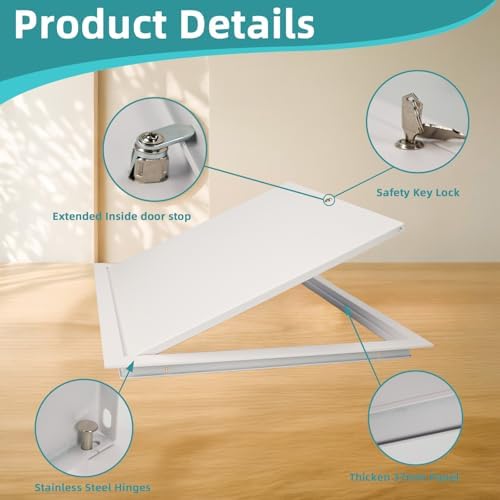 12x24 Access Panel for Drywall, Metal Drywall Access Panel for Plumbing - Image 2