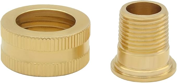 Hooshing 3PCS Garden Hose Adapter 3/8" NPT Male to 3/4" GHT Female Thread | 3/8 - Image 4