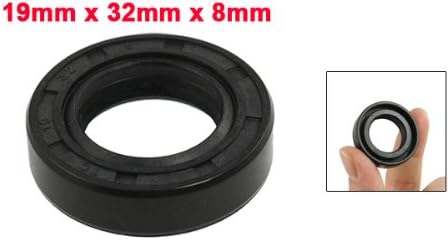 uxcell Metric Rotary Shaft Oil Seal 19x32x8mm TC Double Lips Rubber - Image 2