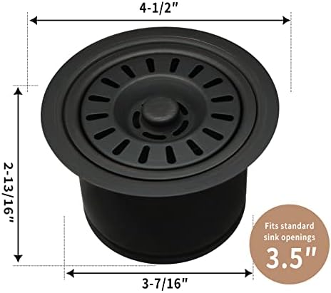 Akicon Kitchen Sink Oil Rubbed Bronze Finish Garbage Disposal Flange Stopper - Image 4