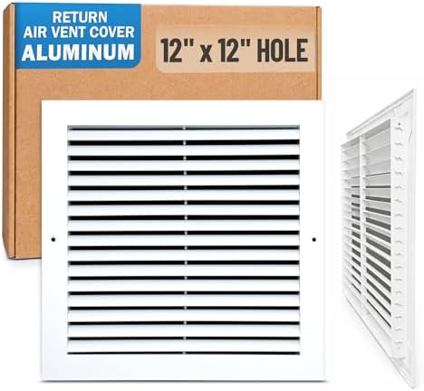 Fits 12x12 Hole | Aluminum Return Air Grille by Handua | Vent Cover Grill by Handua