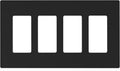 ELEGRP 4-Gang Screwless Decorative Wall Plates, Mid-Size Unbreakable by ELEGRP%7CELEGROUP