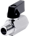 Beduan 1/8" Brass Mini Ball Valve NPT Female x Male Shut-Off Valve by Beduan