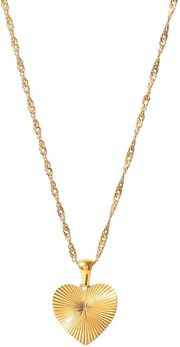 IBARA Women Gold Dianty Necklace Sun Crescent Moon Star Evil Eye Lock Lovely Heart Flower Butterfly Pearl Pendant Coin Necklaces 18K Gold CZ Diamond Filled Chain Boho Beach Simple Handmade Jewelry