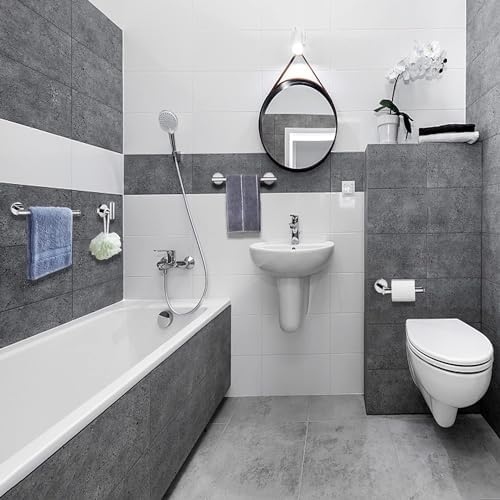 Nolimas Polished Chrome Bath Hand Towel Bar Single Bars Towel Rack Rod Classic - Image 2