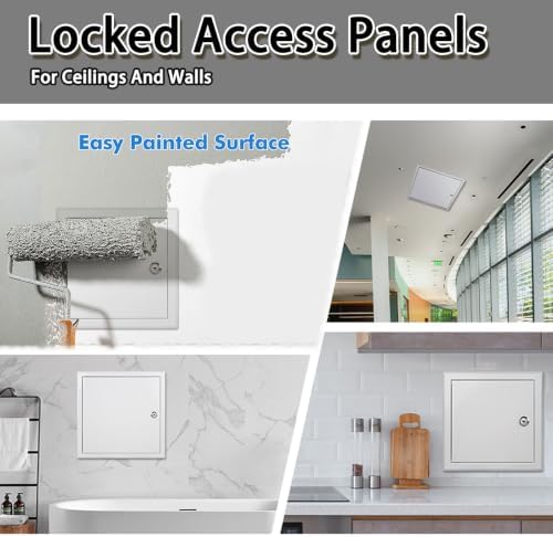Gray Aluminum Access Door 10x13in Concealed Inspection Panel - Image 7
