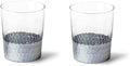 Hosley Set of 2 Argea Loral Glass Vase LED Lantern Candle Holder 4.3 Inch High by HOSLEY