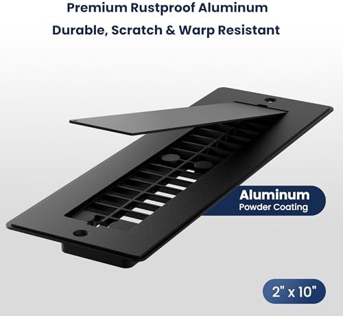 Safoner Aluminum RV Floor Vent Cover 2"x10", Camper Essential Accessories - Image 2