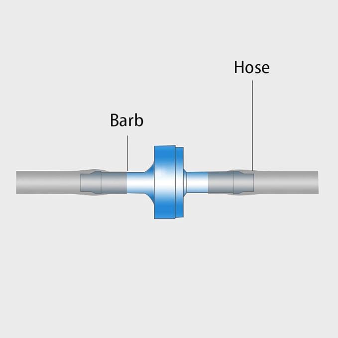 One Way Check Valve 1/8" Hose Barb Non Return Ozone Resistance Plastic Valve - Image 4