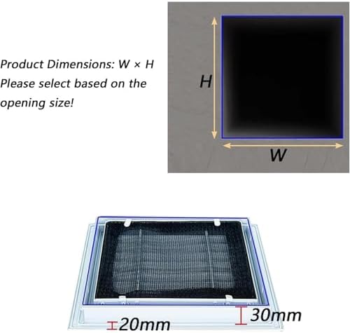 30x30 Inch Black Return Air Grille - Image 2