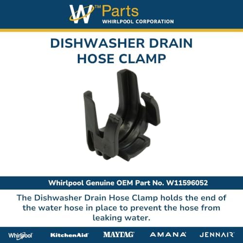 Whirlpool W11596052 Genuine OEM Dishwasher Drain Hose Clamp Replacement Part - Image 4