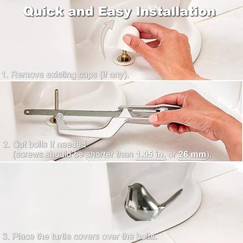 Ceramic Bird Toilet Bolt Covers Decorative Toilet Bolt Caps, Toilet Screw Cover - Image 6
