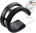 LOKMAN 20 Pack 5/16 Inch Stainless Steel Cable Clamp, Rubber Cushioned by LOKMAN