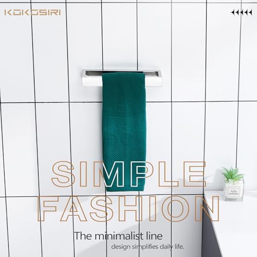 KOKOSIRI Towel Ring Chrome Hand Towel Bar Rack 9-Inch Kitchen Holder Polished - Image 3