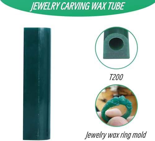 Jewelry Wax Carving Kit with Wax Tubes Ring Mandrel and Dual-End File - Image 2