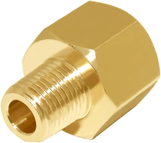 Joywayus 1/2" G Thread Female × 3/8" NPT Thread Male Brass Pipe Fitting Adapter - Image 5