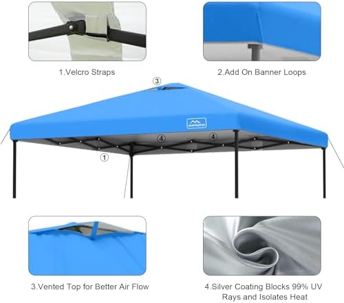 8x8 Replacement Top Pop Up Canopy Tent Cover Roof - Image 3