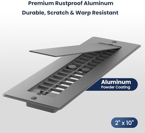 Safoner RV Floor Register 2"x10" - Image 2