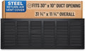 Fits 30x10 Duct Opening | Steel Return Air Grille by Handua | Vent Cover Grill by Handua