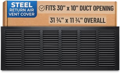 Fits 30x10 Duct Opening | Steel Return Air Grille by Handua | Vent Cover Grill by Handua