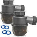 2 Pack Visible Sink Trap 1-1/2" Water Seal P Trap Replacement, Removable Anti by Pawkyjar