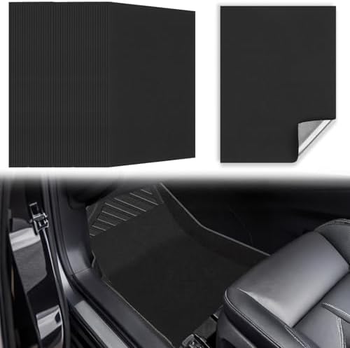 WILLBOND 20 Pcs Self Adhesive Disposable Car Floor Mats, Felt 15.7"x19.6" by Willbond+Technology+Limited