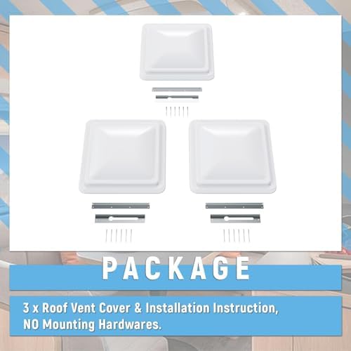 HECASA 14" 3pcs RV Roof Vent Cover Compatible - Image 7