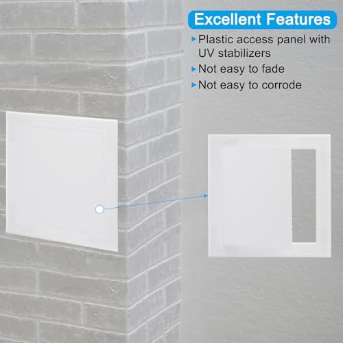 PATIKIL 10x10 inch Self-Adhesive Access Panel, ABS Plumbing Access Doors Easy - Image 3