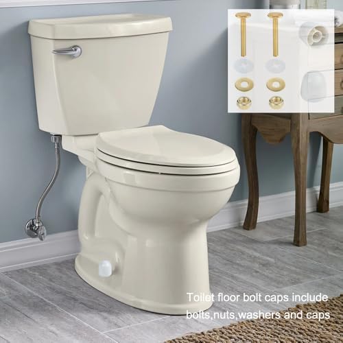 2 Pack Toilet Bolts and Caps, Toilets Bowl to Floor Bolts Kits - Image 5