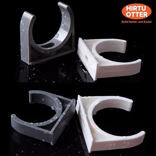 U-Shaped PVC Pipe Clamps Hanger White 32mm/1.26" - Image 6