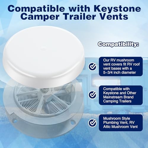 1 Pack RV Mushroom Vent Cap Compatible - Image 3