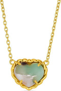 LE VIAN 3.40 Carat Aquaprase Heart Pendant Necklace for Women | Rose or Yellow Gold Plated 925 Sterling Silver Pendant for Her I Delicate Elegant Design I 18 Inch Chain Necklace with Lobster Claw