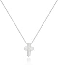 OGD Bubble Cross Necklace for Women 14k Gold Plated Cross Necklace Stackable Dainty Gold Necklace Mariner Chain Necklace CZ Cross Pendant Necklaces Set Simple Jewelry Gift