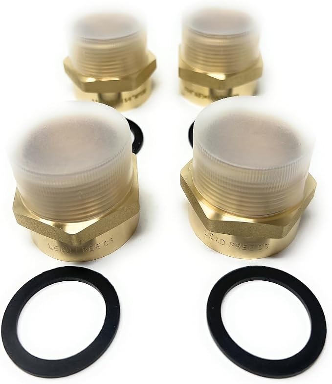 Cascada Lead-Free 1 1/4" G Thread Female to NPT Male Adapter | Brass Pipe by CascadaShowers