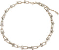 Paperclip Chain Necklace for Women, Chunky Gold & Silver Cuban Link Choker, Hypoallergenic Zinc Alloy Statement Jewelry